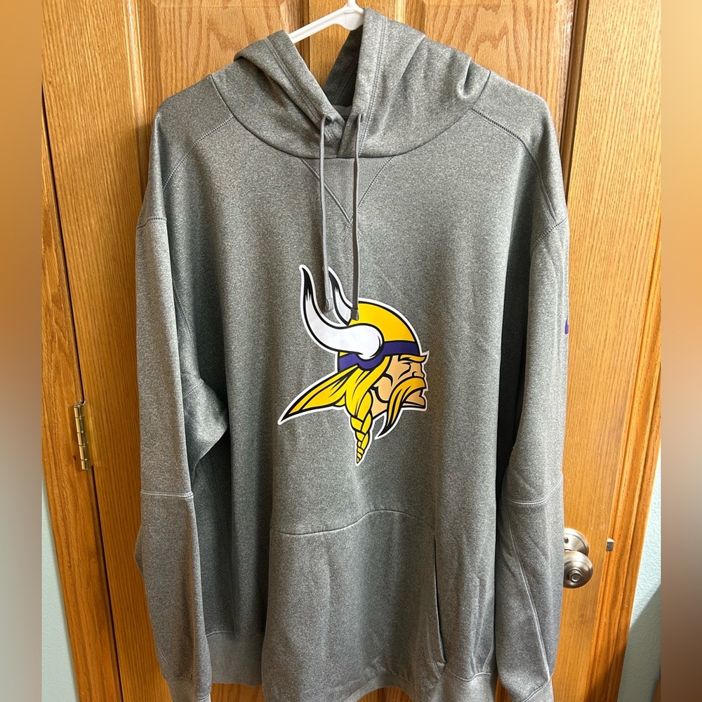 Nike Minnesota Vikings Sweatshirt Dri-Fit Gray. Men’s XXL